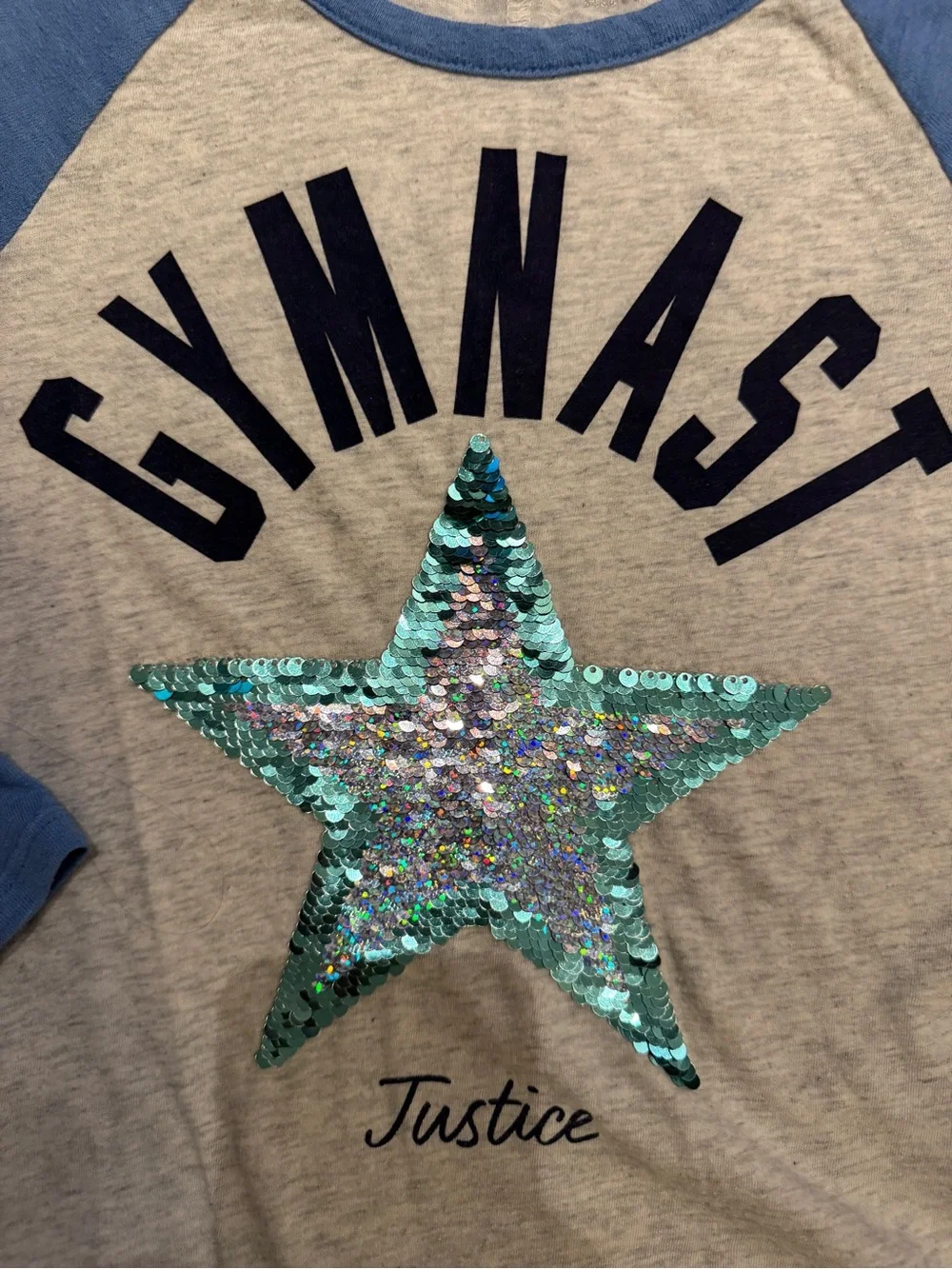 Justice raglan tee